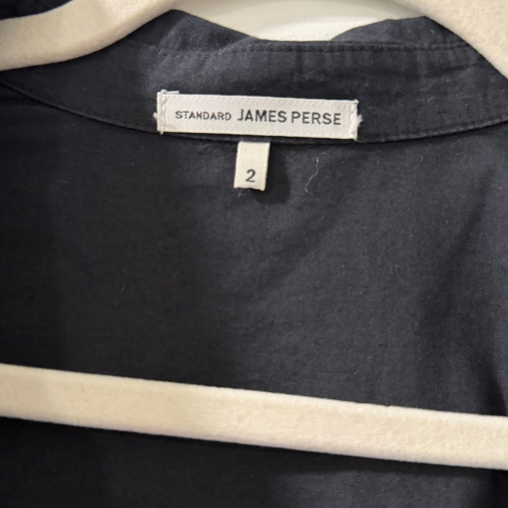 James Perse Black Utility Shirt Size 2 (M)