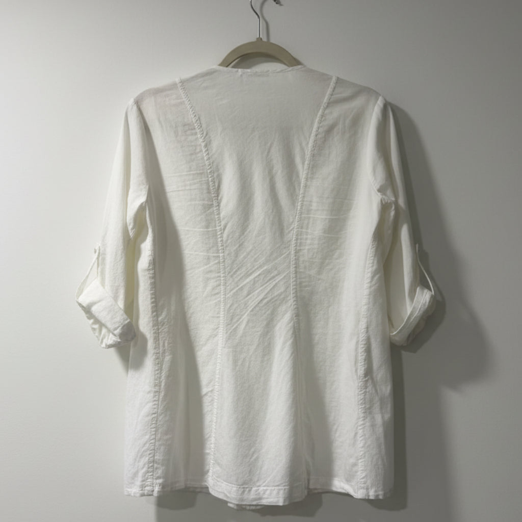 James Perse White Drapey Cardigan Size 1 (S)