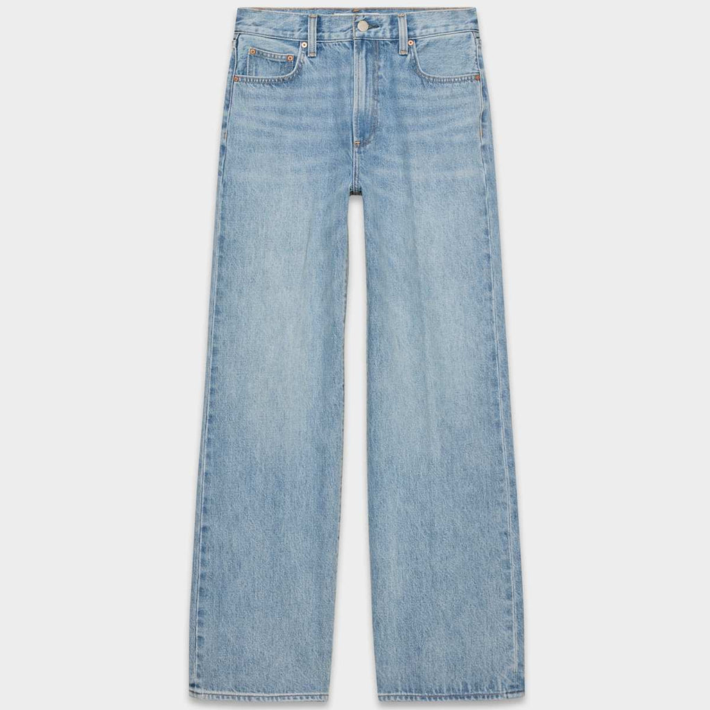 Denim Forum Farrah High Rise Wide Leg Jeans – Light Wash, Size 26