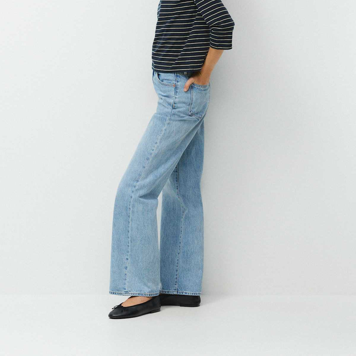 Denim Forum Farrah High Rise Wide Jeans Size 26