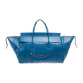 Celine Smile Luggage Tote – Blue Leather, Spring 2026, Michael Rider
