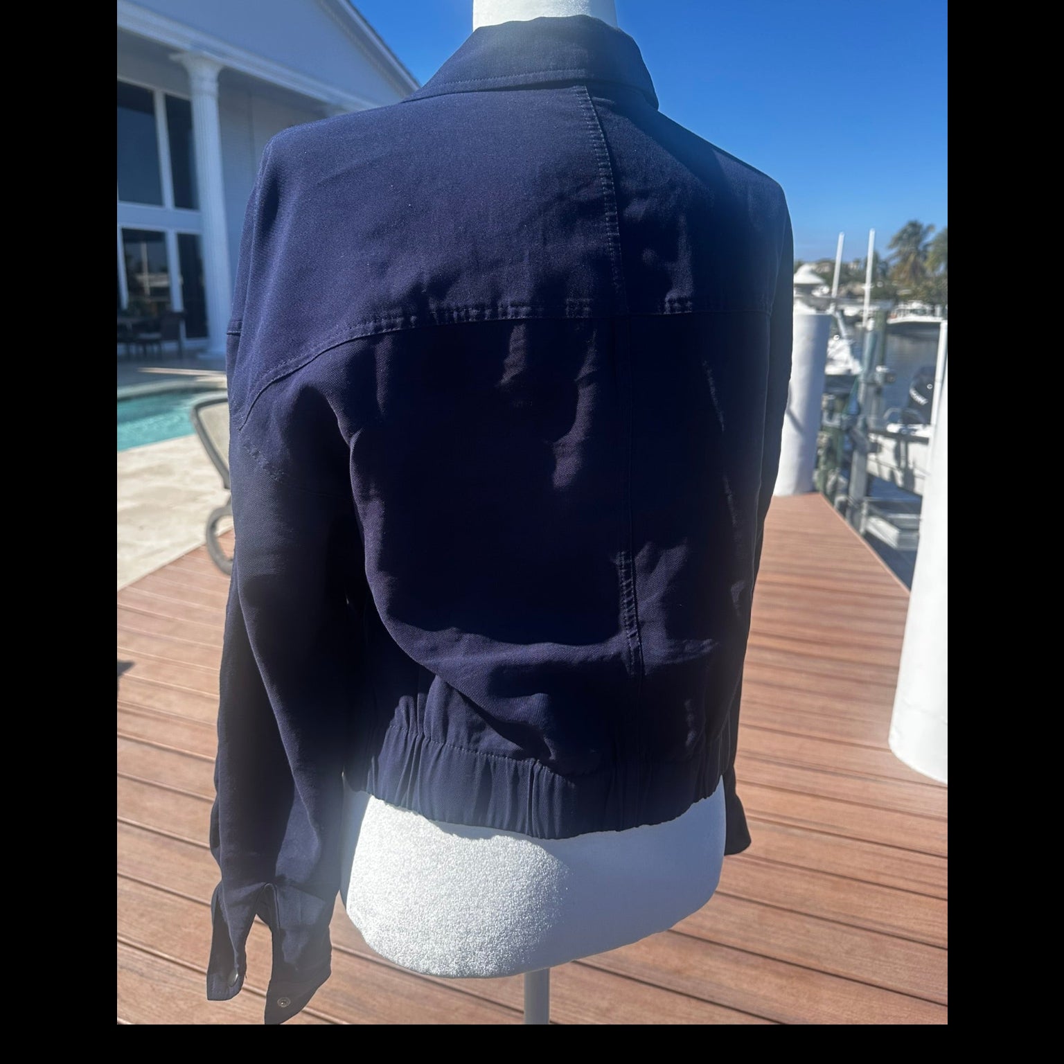 Velvet Heart lightweight navy blue utility shirt jacket Size Medium