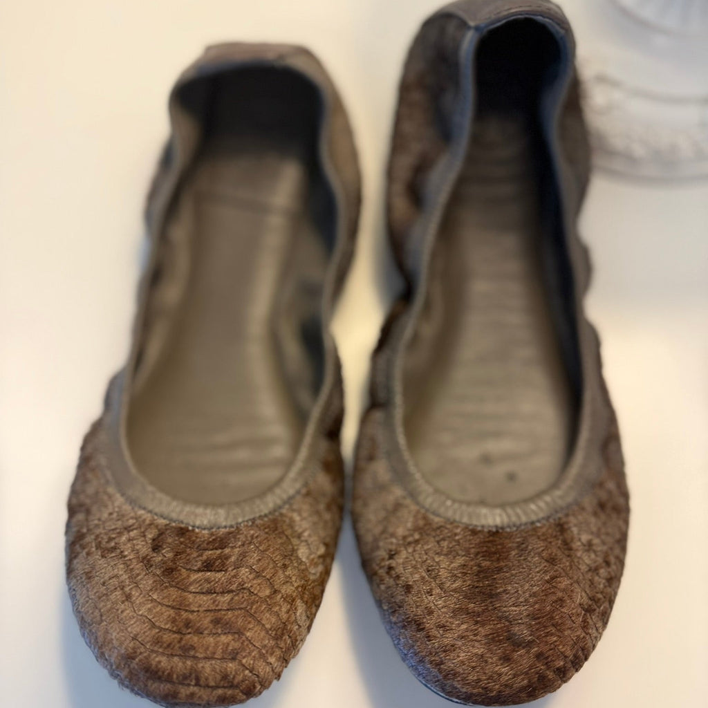 Tory Burch Calf Hair Ballet Flats Size 7 | Designer Flats