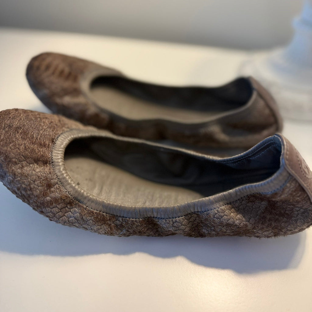 Tory Burch Calf Hair Ballet Flats Size 7 | Designer Flats