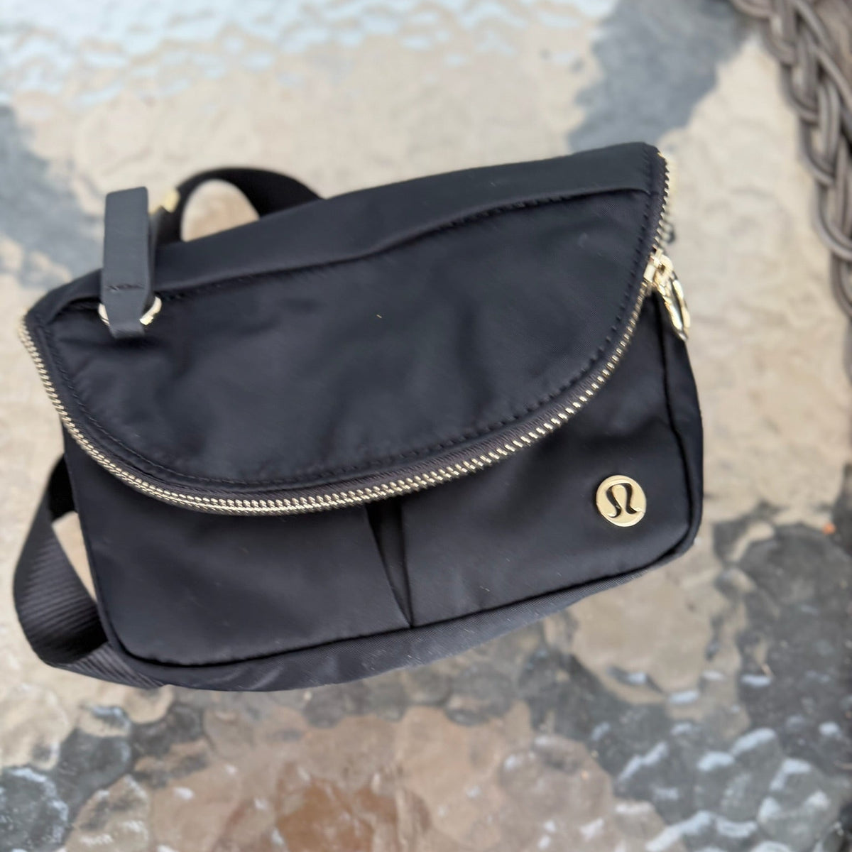 Lululemon Black Nylon Crossbody Bag