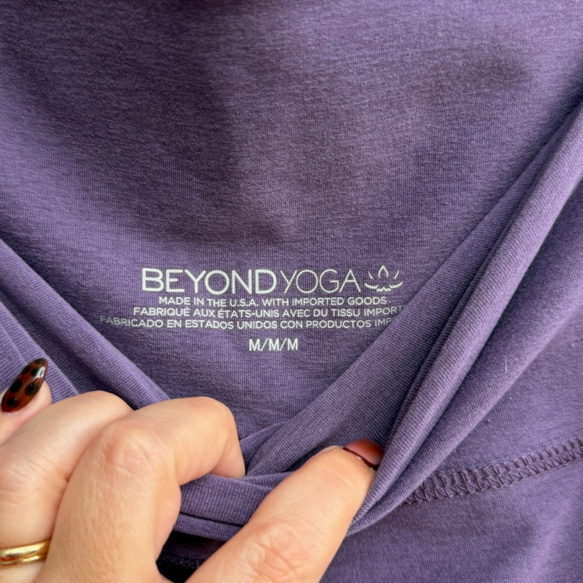 Beyond Yoga Purple Leggings Size M
