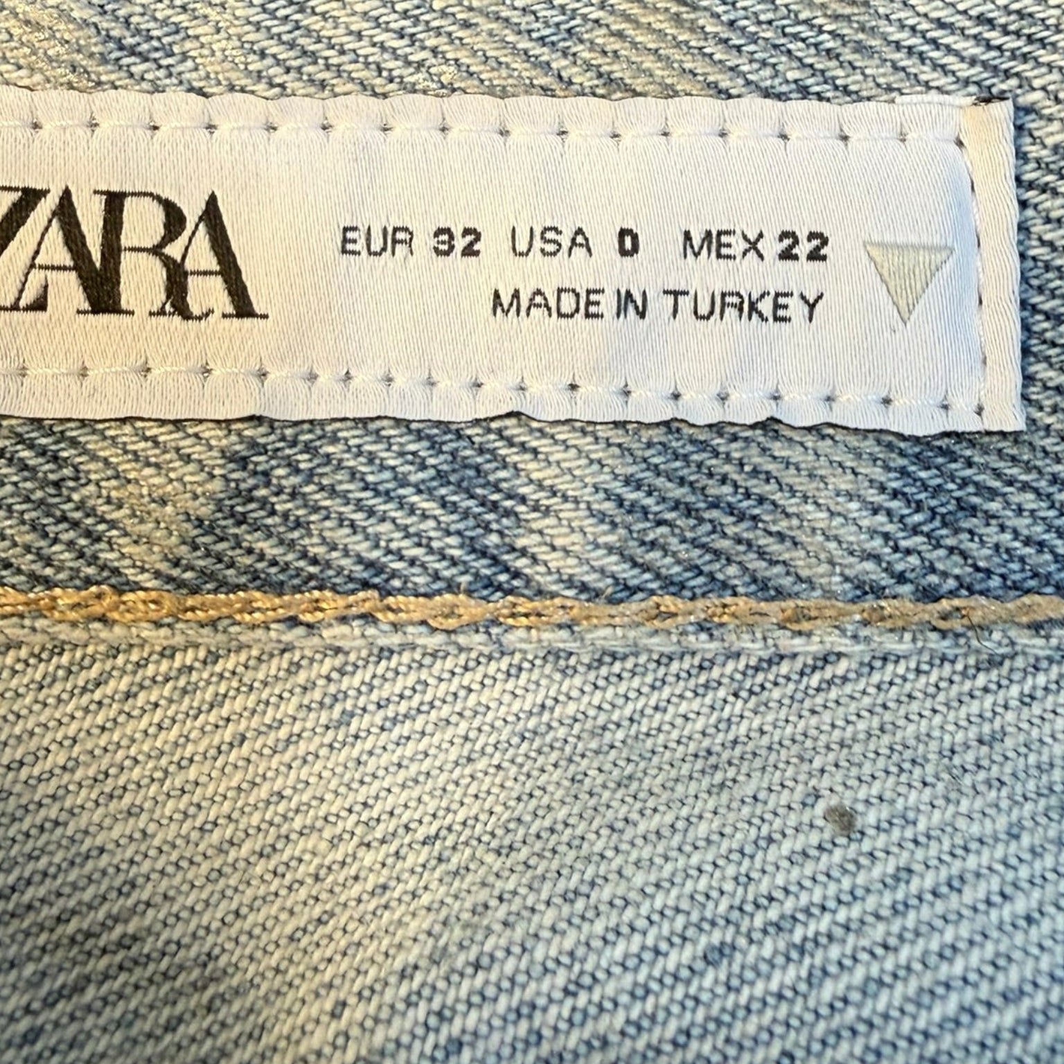 Zara Metallic Silver Straight-Leg Jeans Size 0 NWT | Statement Denim