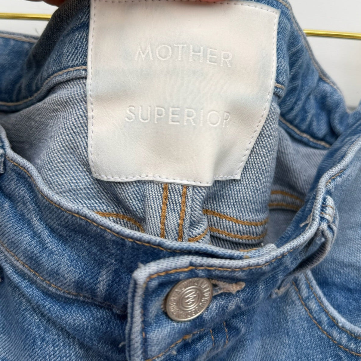 Mother Denim High Rise Straight Jeans Size 31