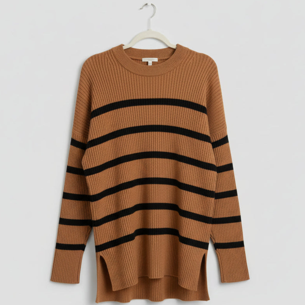 Abercrombie & Fitch Striped Ribbed Sweater Size M