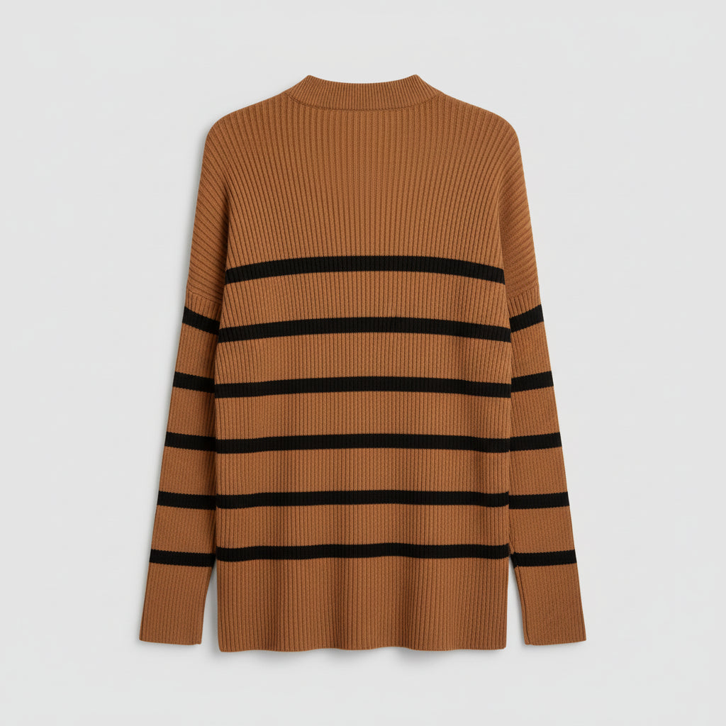 Abercrombie & Fitch Striped Ribbed Sweater Size M