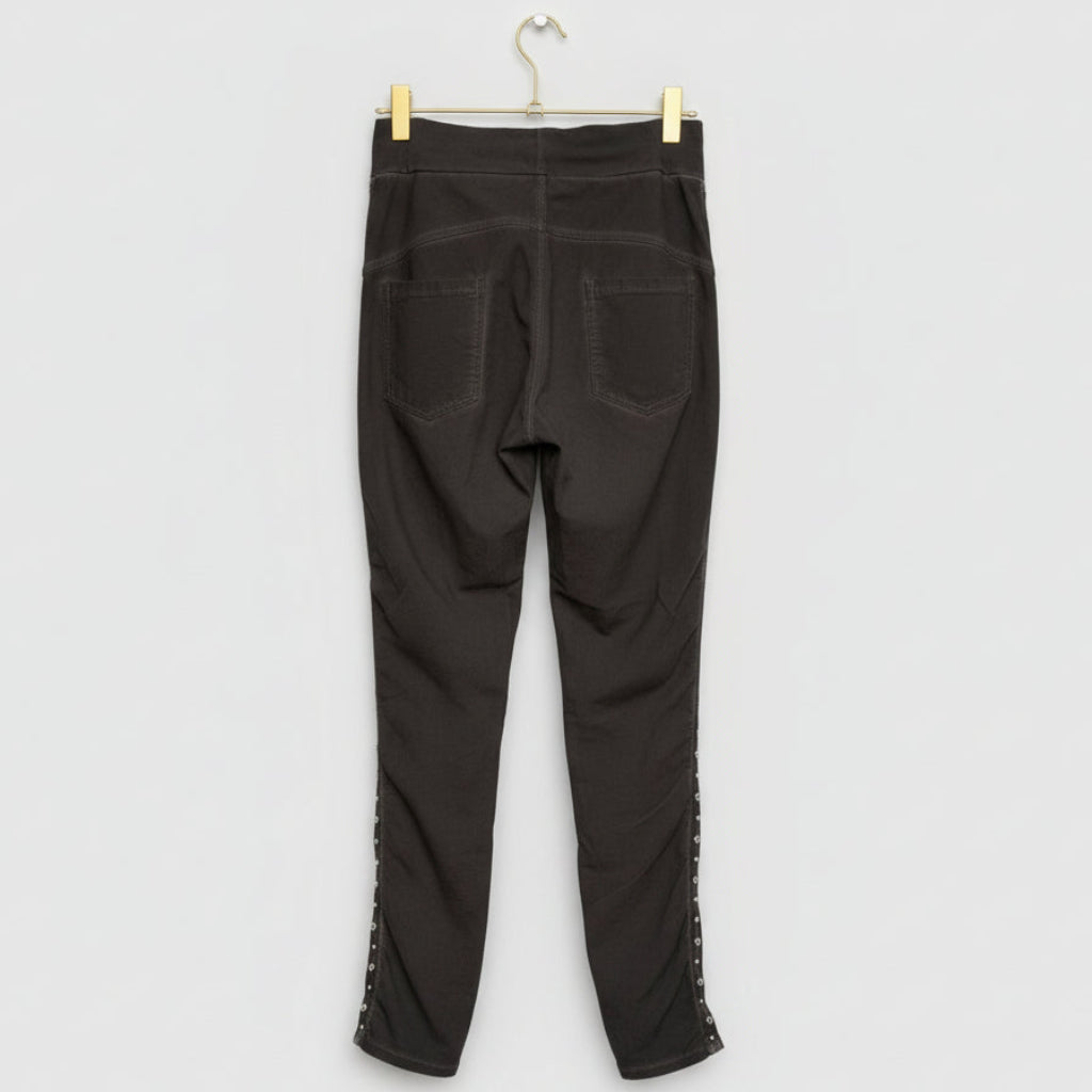 Gigi Moda Studded Acid Wash Joggers- One Size