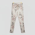 Gigi Moda Cream Floral Print Tie Waist Pants- One Size