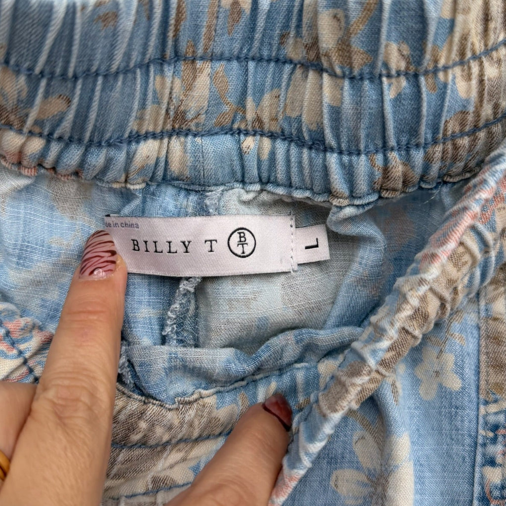 Billy T Floral Lyocell Pants Size L