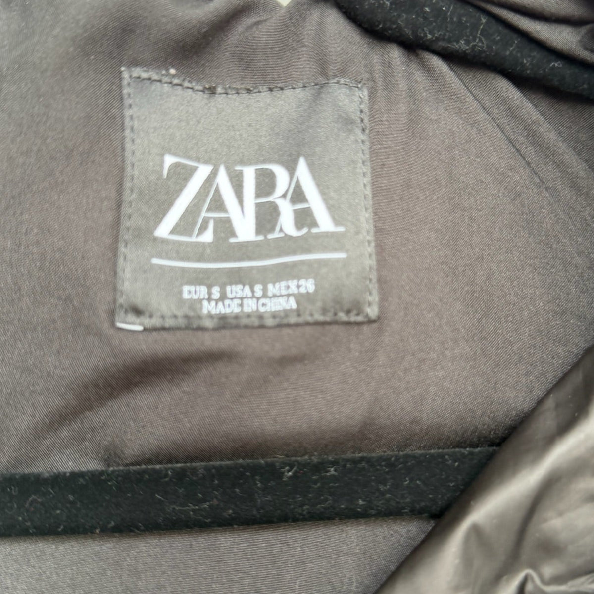 Zara Hooded Puffer Vest Size S