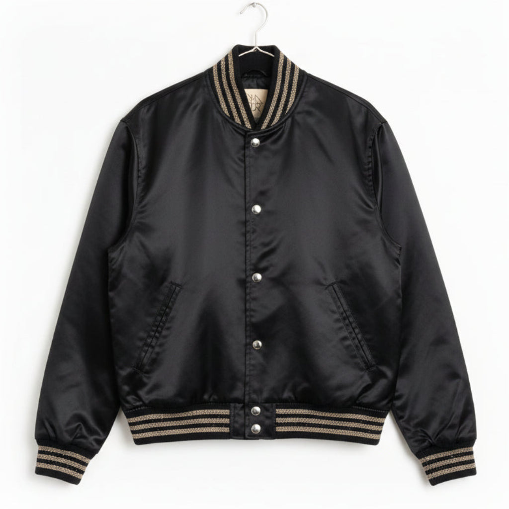 Chaser Metallic Trim Bomber Jacket Size XS