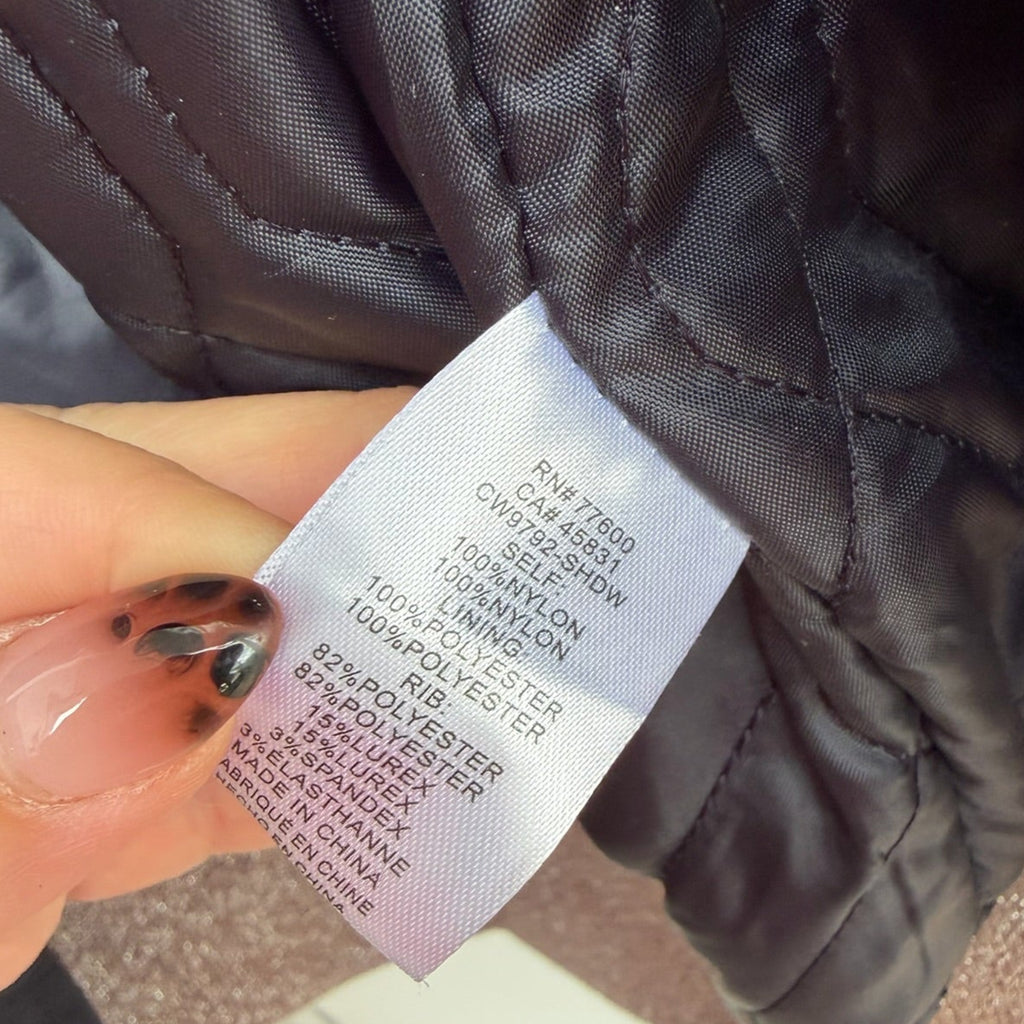 Chaser Metallic Trim Bomber Jacket Size XS