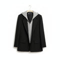 Zara Hooded Double Layer Blazer Size S
