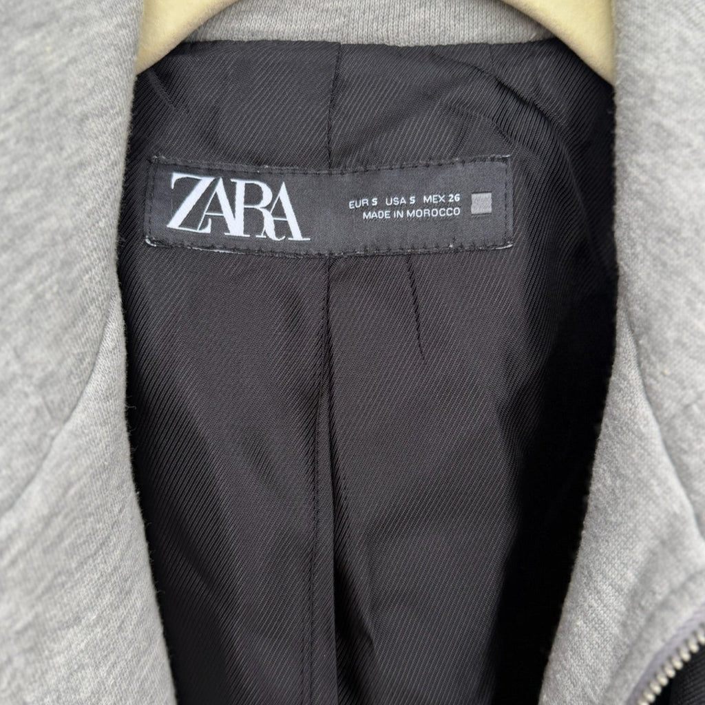 Zara Hooded Double Layer Blazer Size S