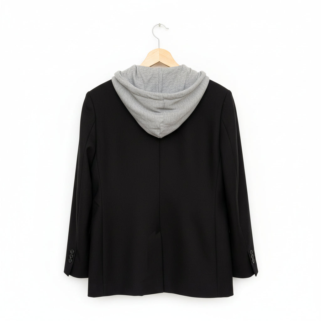 Zara Hooded Double Layer Blazer Size S