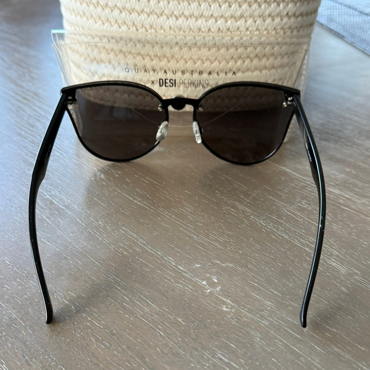 Quay Higher Love Rimless Mirrored Cat Eye Sunglasses, 65mm In Black/silver Mirror Lens