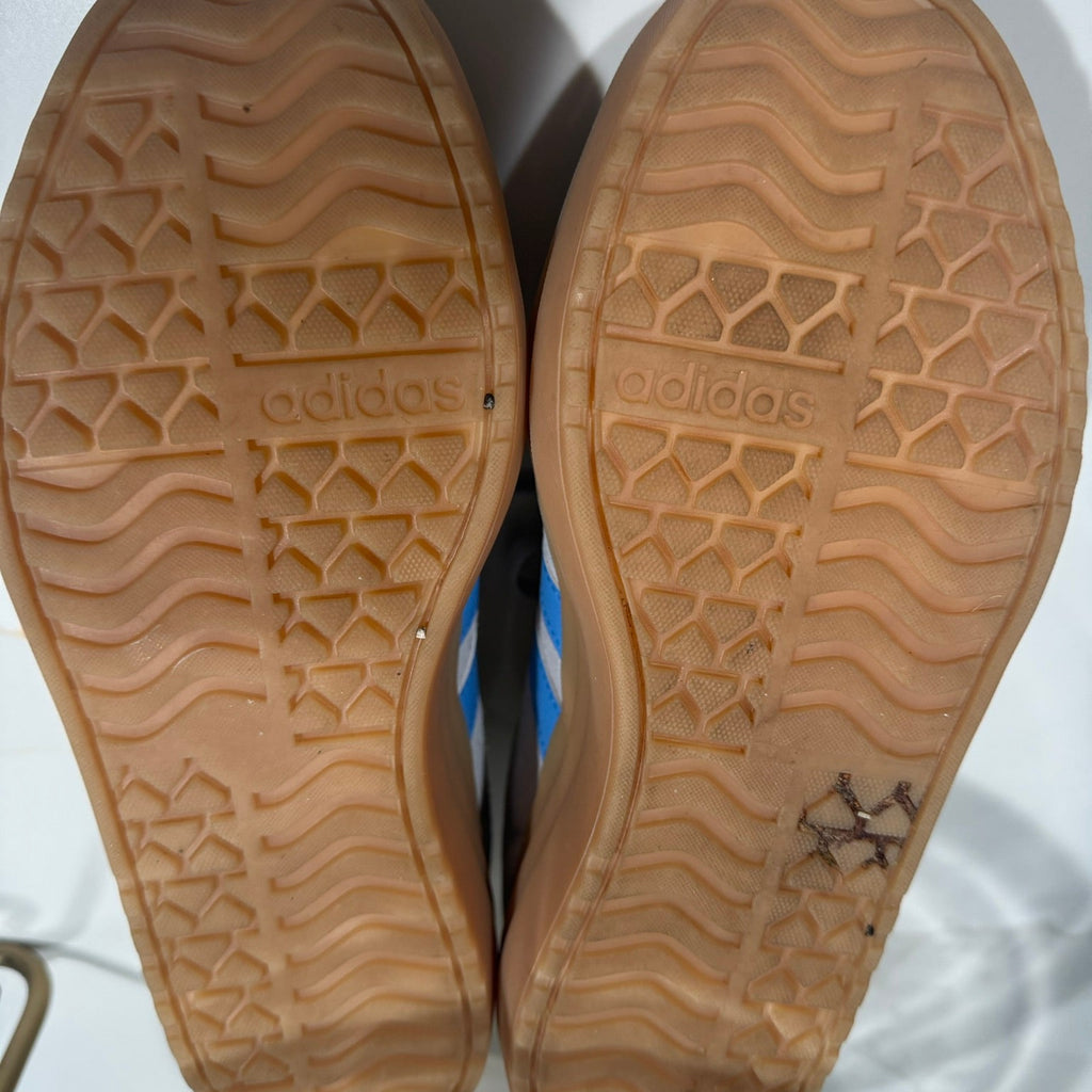 Adidas Grey & Blue Gum Sole Sneakers Size 7.5