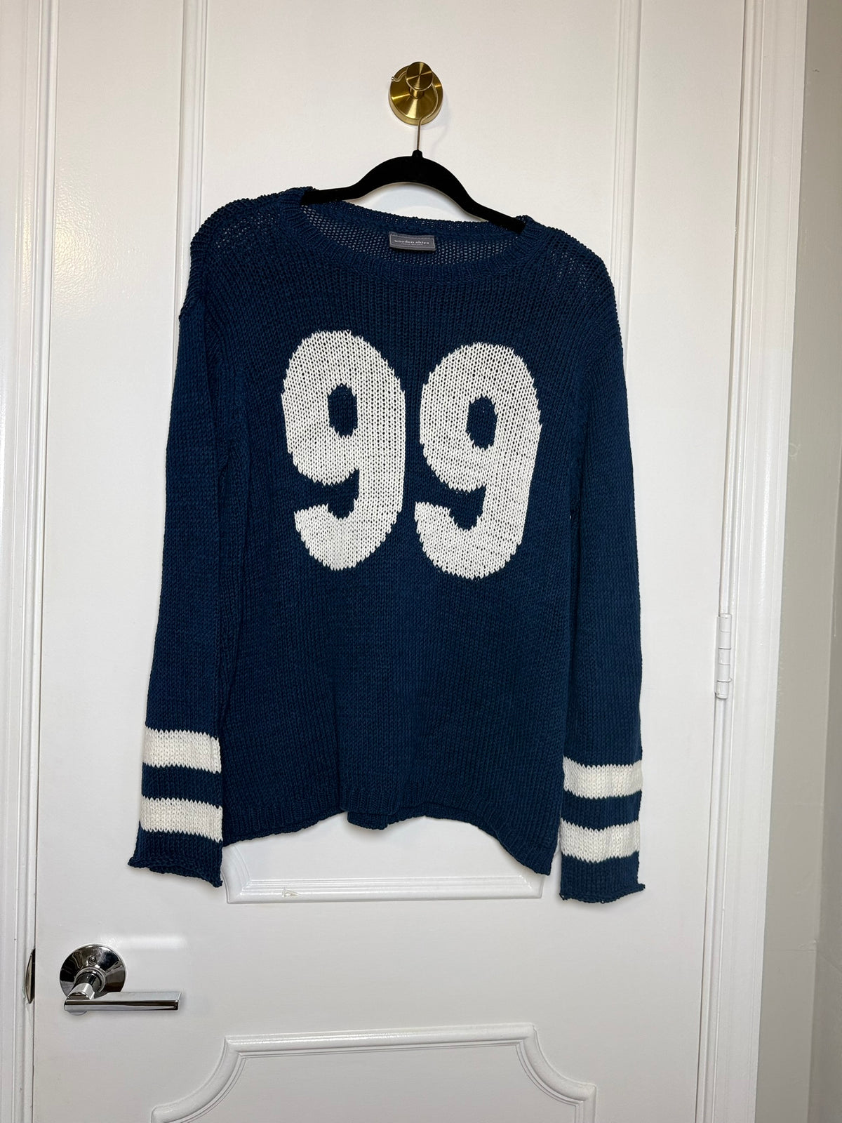 Wooden Ships Number 99 Open Knit Sweater Size M/L