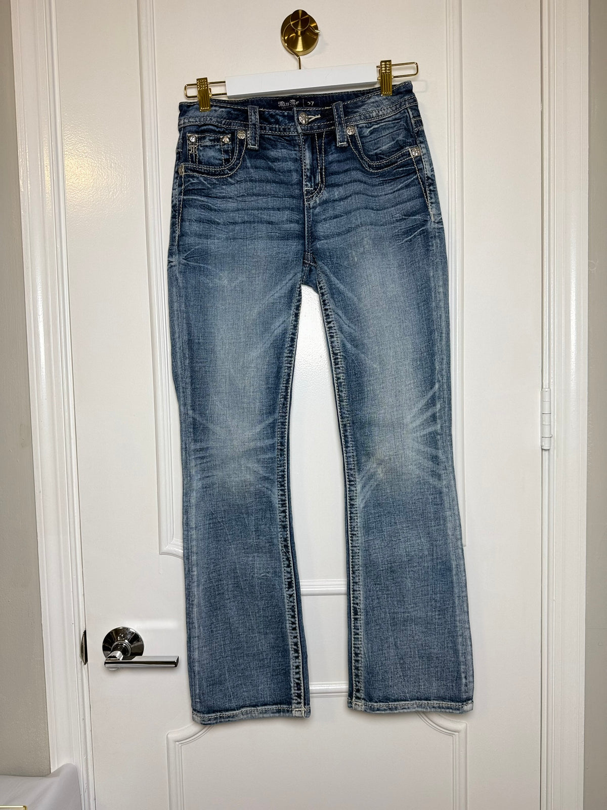Miss Me Mid-Rise Tailored Bootcut Jeans Size 27