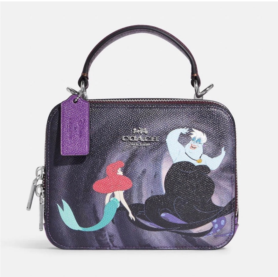 Coach x Disney Box Crossbody with Ursula Motif
