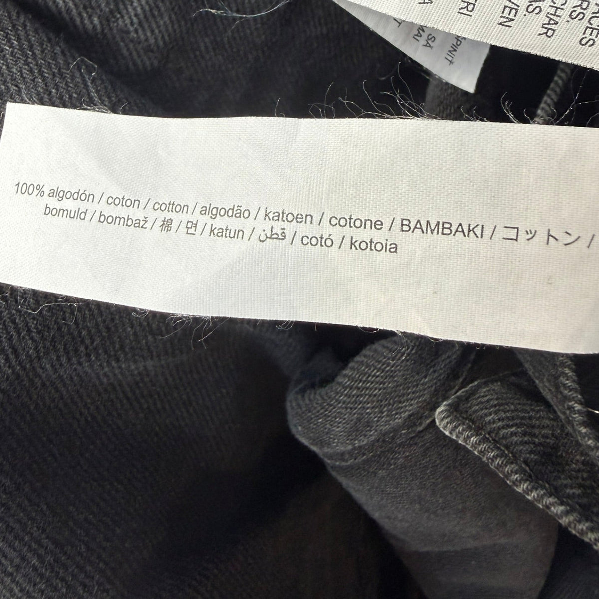 Zara Black Denim Cargo Pants Size Small