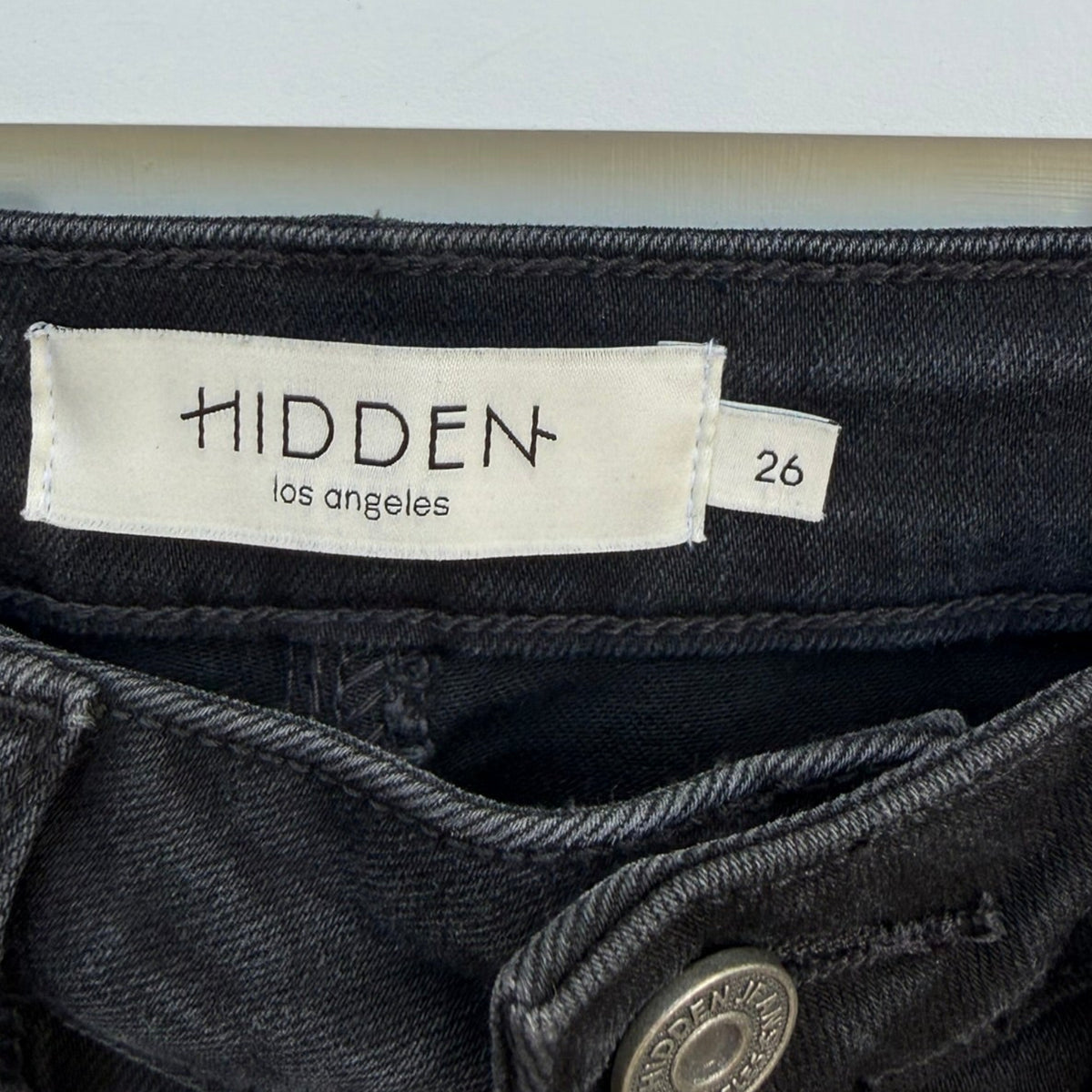 Hidden Los Angeles Black Cargo Jeans Size 26