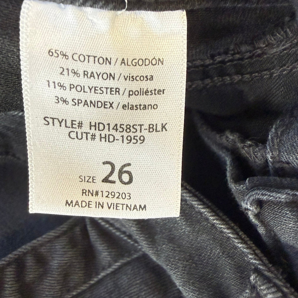 Hidden Los Angeles Black Cargo Jeans Size 26