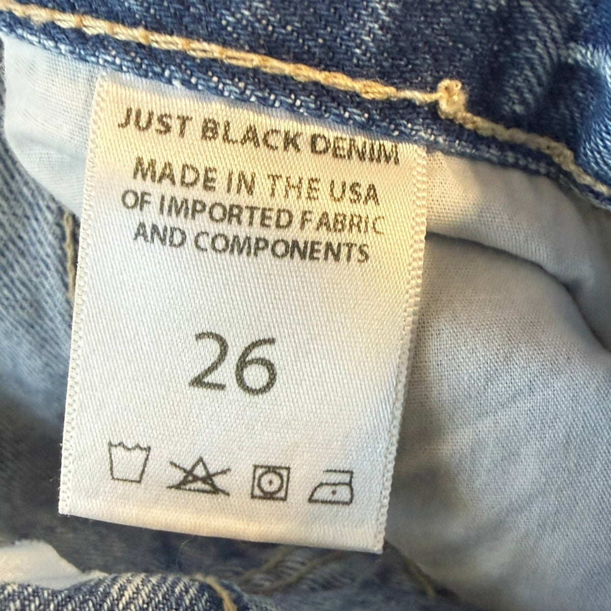 Just Black Denim Wide Leg Jeans- Sizes 25 & 26