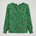 Cabi Green Voyage Blouse Style 4535 Size M