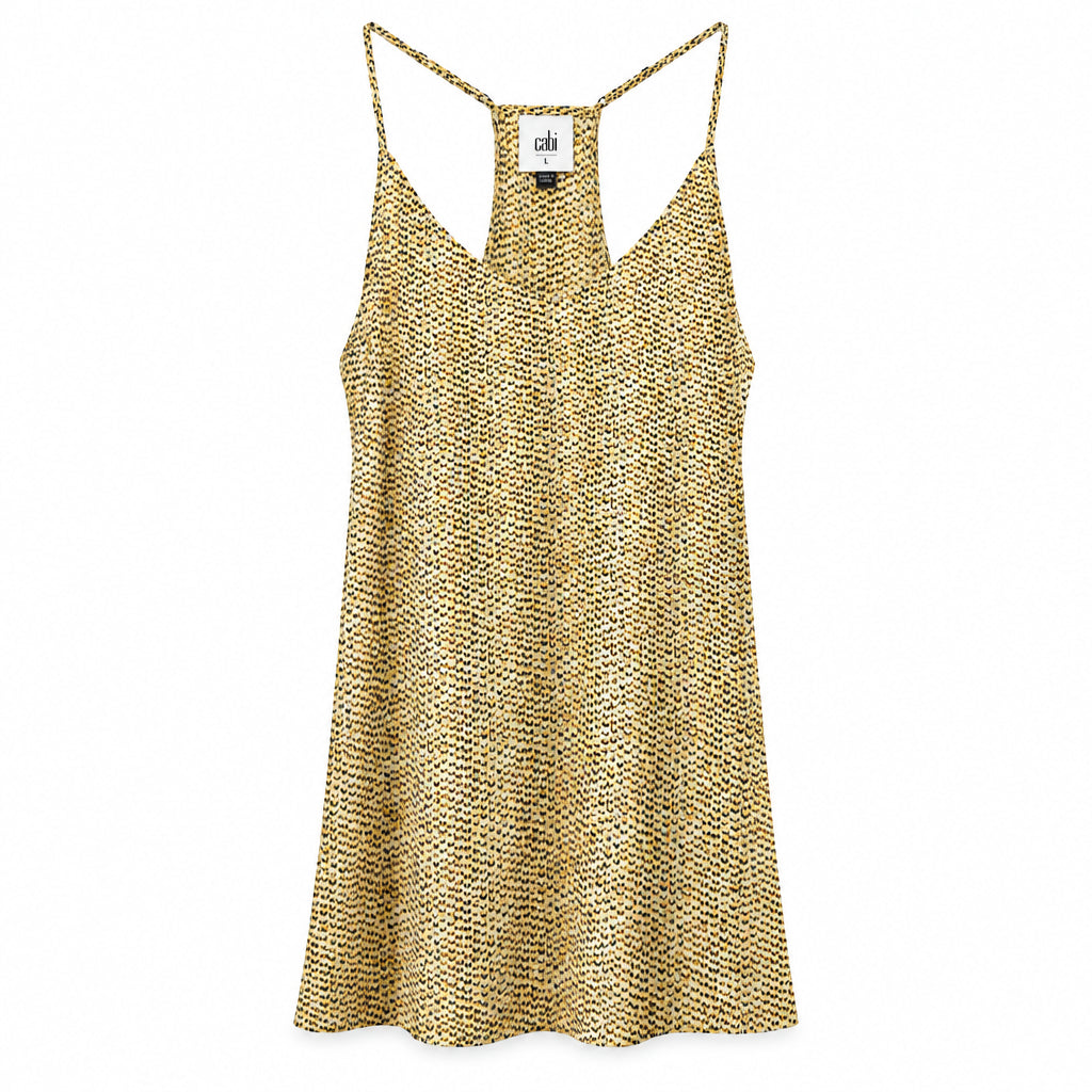 Cabi Printed Racerback Tank Top Style 5908 Size L