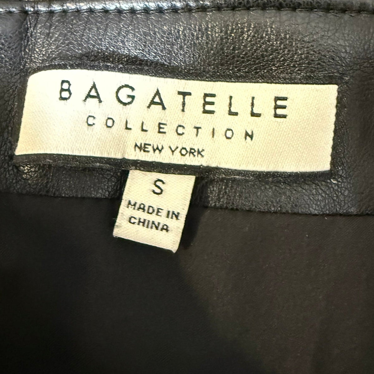 Bagatelle Collection Faux Leather A Line Midi Skirt Size S