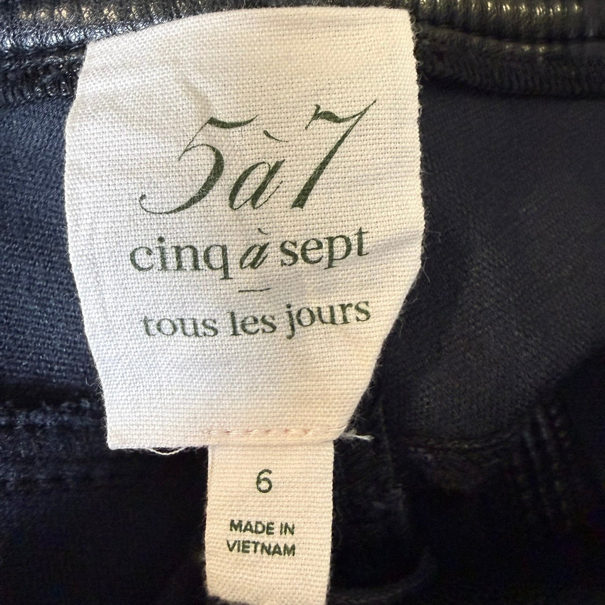 Cinq a Sept Faux Leather Pants Size S