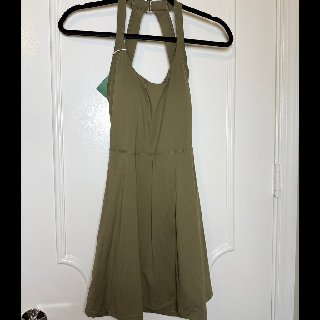 Halara SoftlyZero Airy Backless Twisted Active Dress Size Small
