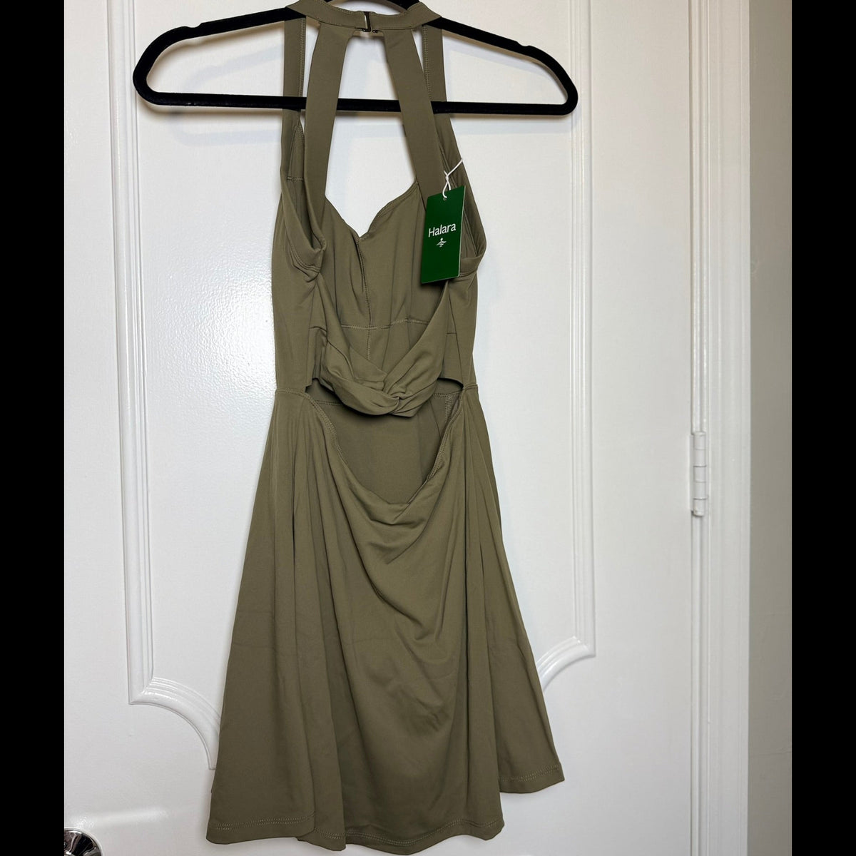 Halara SoftlyZero Airy Backless Twisted Active Dress Size Small