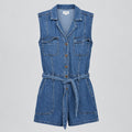 Z Supply Denim Utility Romper Size XS