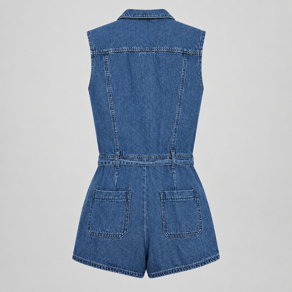 Z Supply Denim Utility Romper Size XS