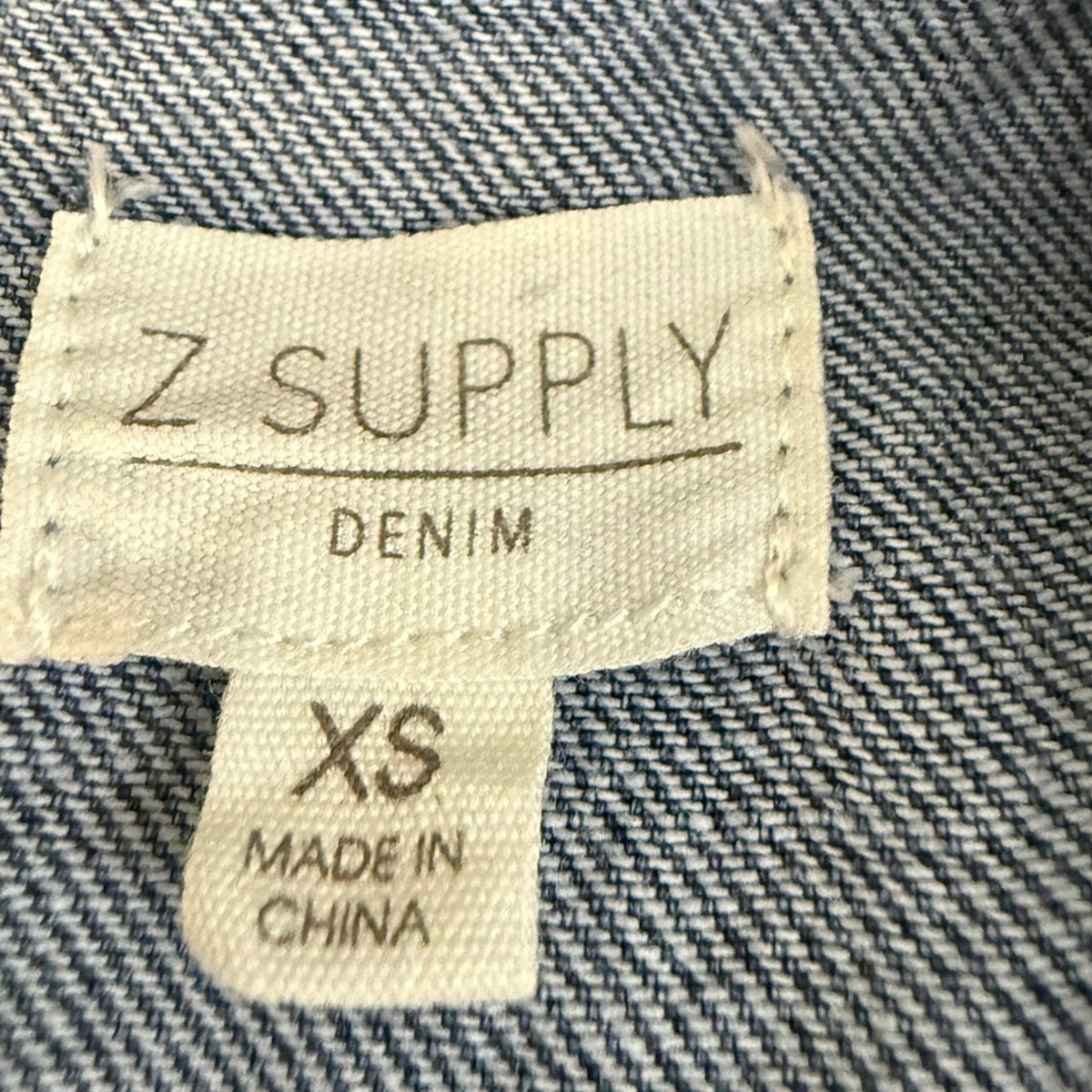 Z Supply Denim Utility Romper Size XS