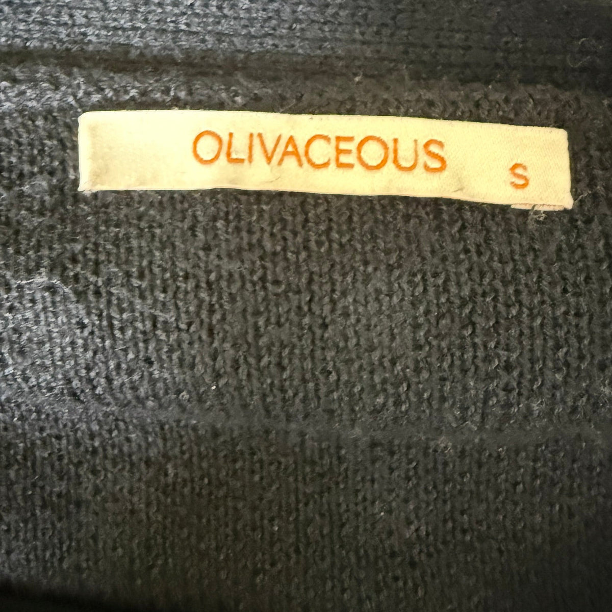 Olivaceous Black Studded Cardigan Sweater Size S