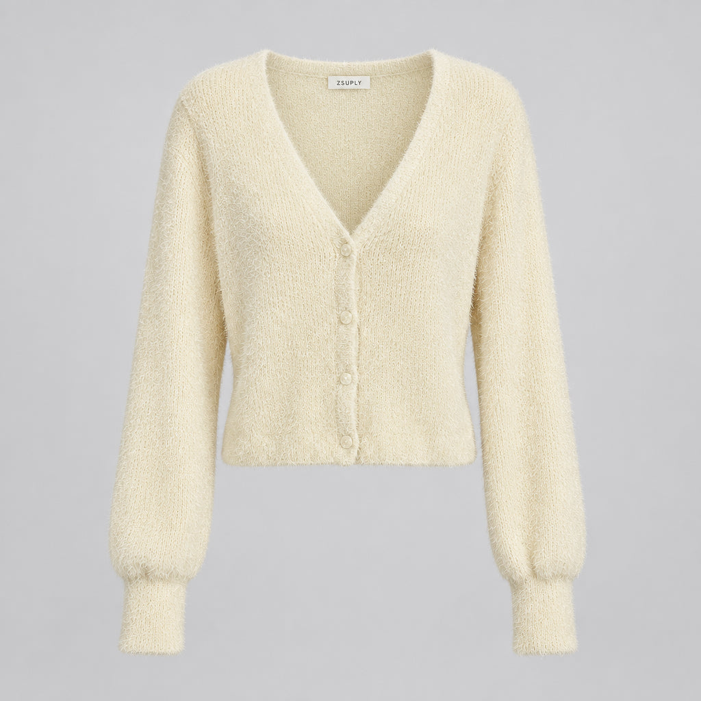 Z Supply Fuzzy Cream Cardigan Size XS