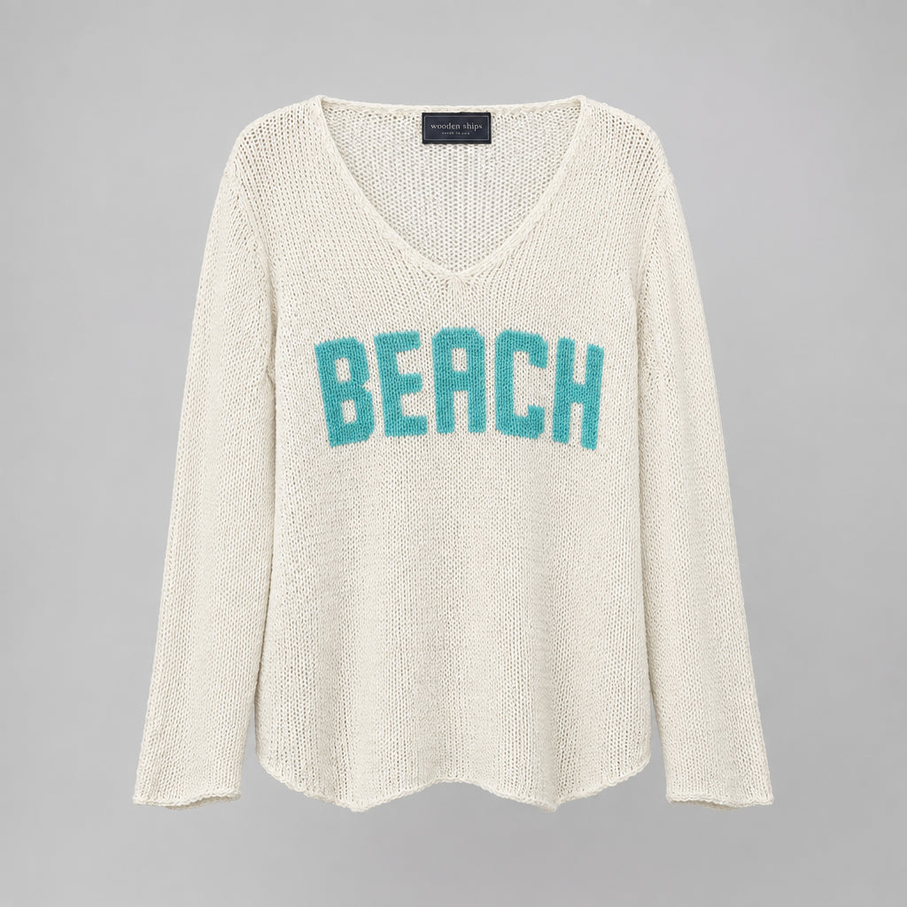 Wooden Ships Beach Knit Sweater Size S/M
