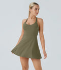Halara SoftlyZero Airy Backless Twisted Active Dress Size Small