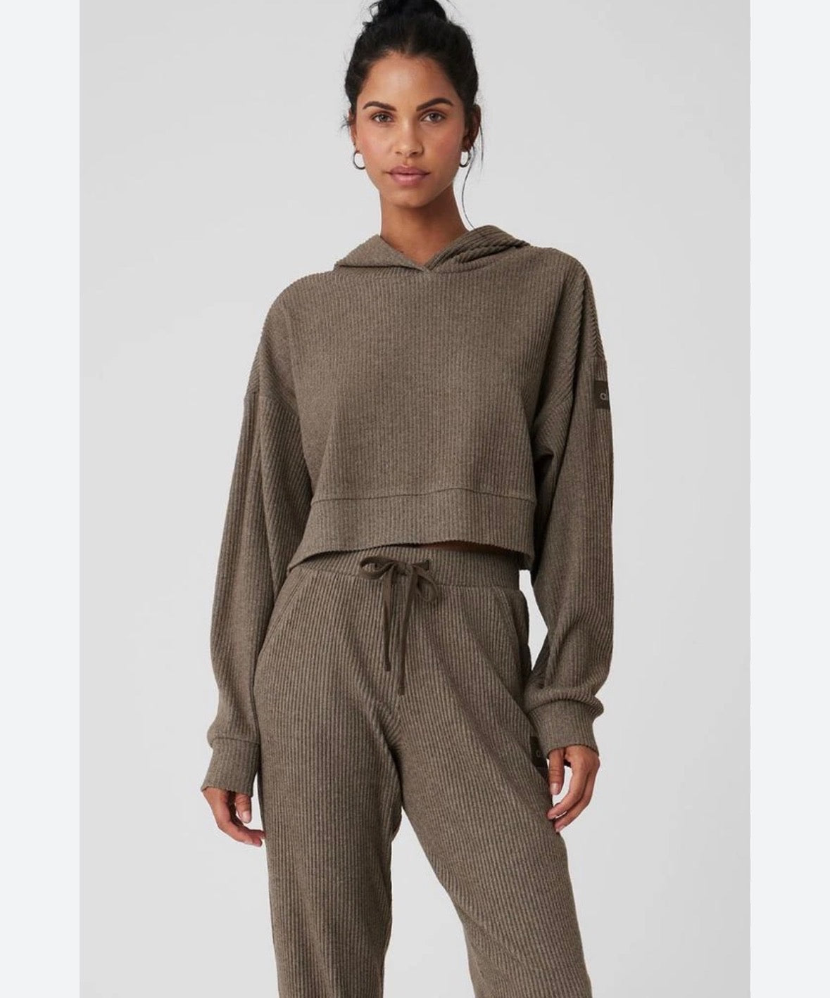 Alo Muse Hoodie and Pants Color Heather Set Size Small