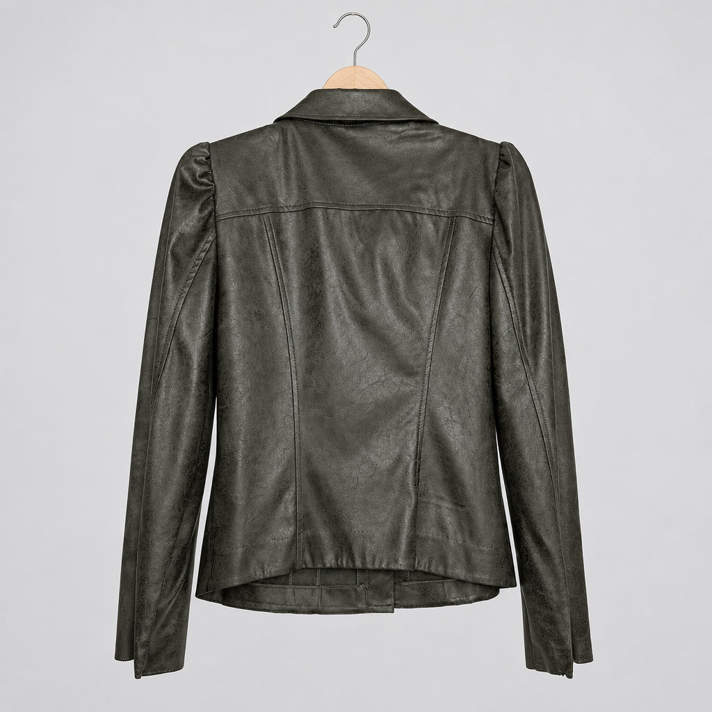 Drew Faux Suede Button Up Jacket Size M