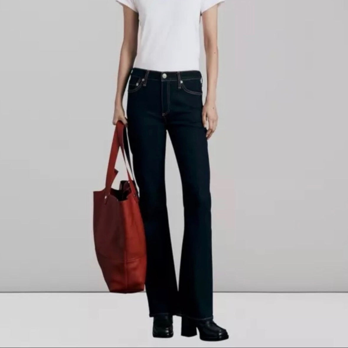 Rag & Bone Bootcut Mid Rise Jeans Size 28