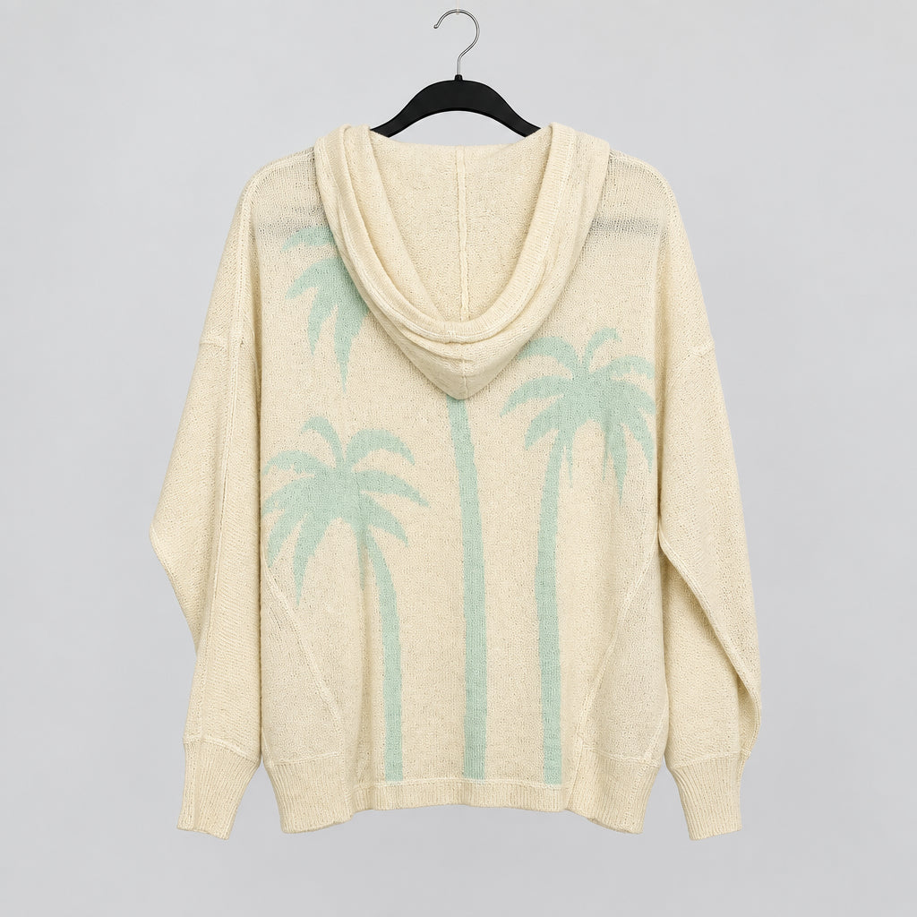 360 Cashmere Palm Tree Hoodie Size XS