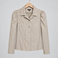 Drew Faux Leather Puff Sleeve Jacket Size M
